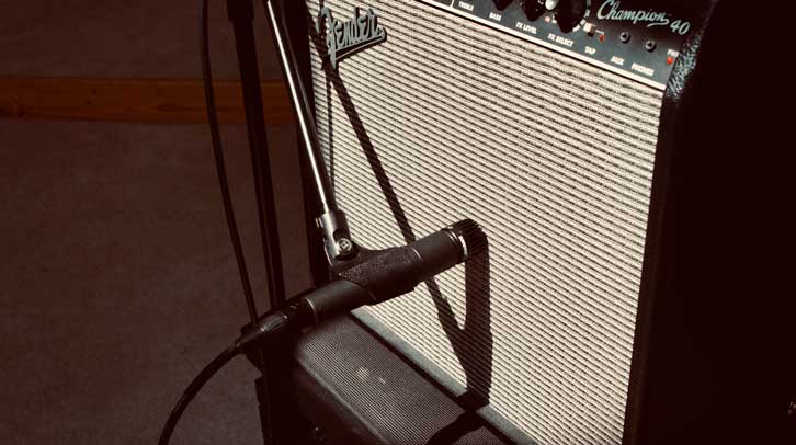 SM57 on a guitar amp