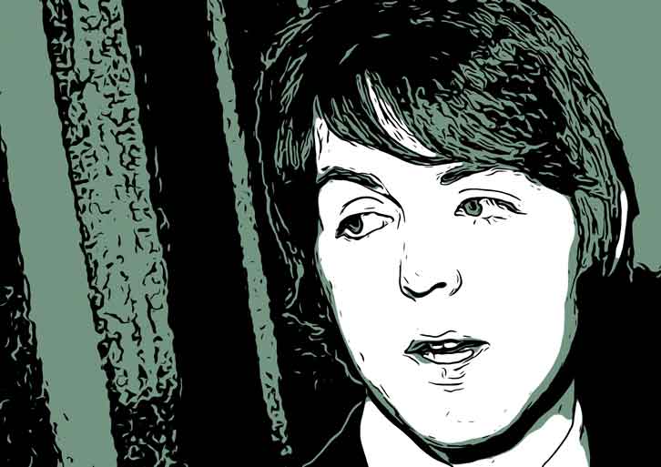 Drawing of Paul McCartney