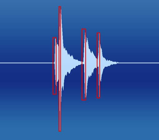 transients from kick drum