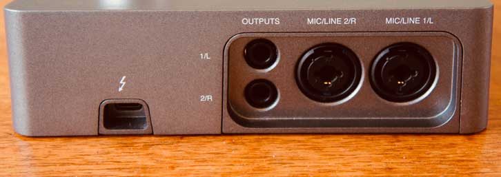 universal audio apollo solo rear inputs and outputs