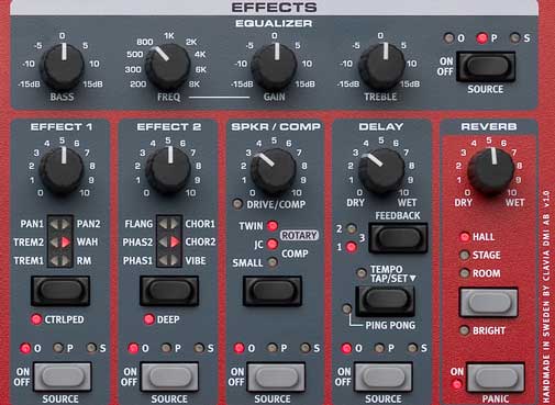 Nord Electro 6 Effects Section